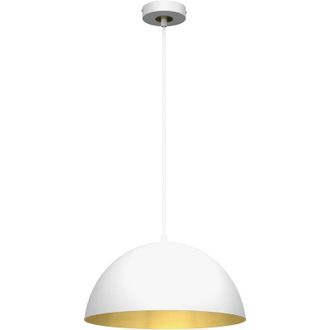 Milagro L&aacute;mpara Colgante Beta Blanco/oro 1xe27 35cm