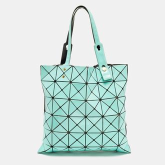 Issey Miyake Bao Bao Turquoise Pvc And Mesh Nylon Tote