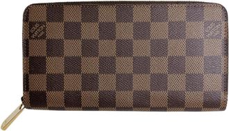 Louis Vuitton Brown Damier Canvas Ebene Or Damier Canvas Long Wallet (Bi-Fold) (Pre-Owned)