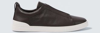 Ermenegildo Zegna Triple Stitch leather sneakers