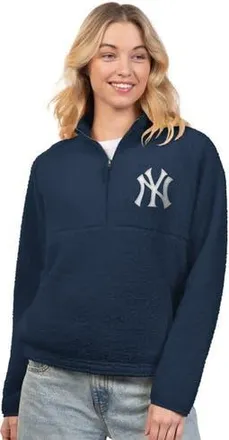 G-III 4Her by Carl Banks Womens G-III 4Her by Carl Banks Navy New York Yankees Everst Sherpa Half-Zip Pullover at Nordstrom, Size X-Large