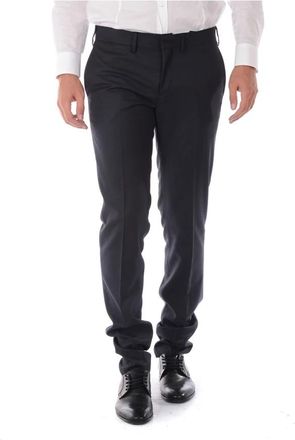 Daniele Alessandrini Jeans - Heren - Nette broeken - Blauw - M - Polyester - Broeken