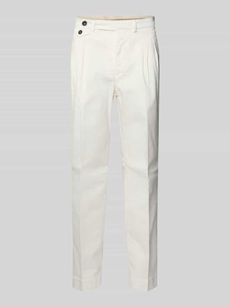 Manuel Ritz Stoffhose mit Bundfalten in Weiss, Gr&ouml;&szlig;e 56