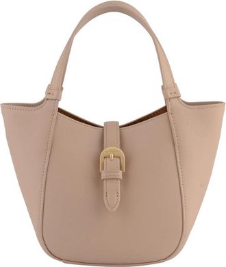 Pourchet LEnvol&eacute;e Petit port&eacute; main - Dames - Handtassen - Roze - ONE Size - Leer - Tassen