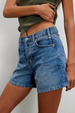 Free People Tippi Denim Shorts In Blue
