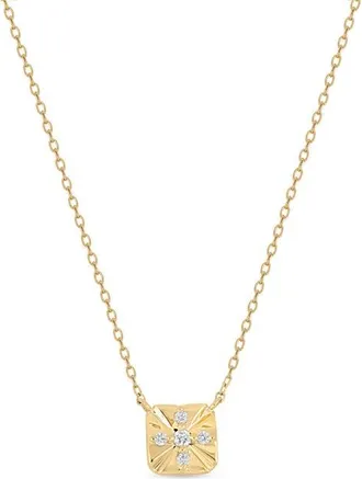 Bony Levy Icon Diamond Pendant Necklace in 18K Yellow Gold at Nordstrom, Size 18
