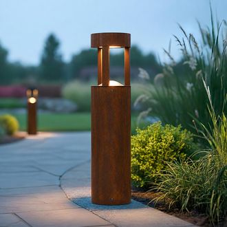 GreenIce Baliza Led Exterior al Marj 60cm 10w 220vac 3000&ordm;k Marron Oxido