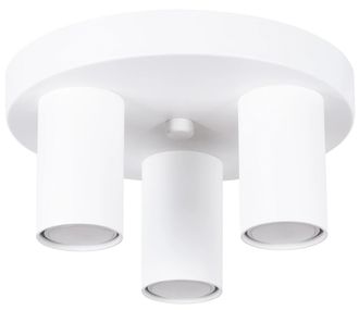 Sollux Lighting Design Deckenlampe Lagos 3-Flammig (rund), Weiss