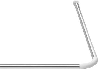 Ridder 159500 - Barra angolare Universale in Alluminio lucidato, &Oslash; 21 mm