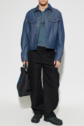Kenzo T-shirt With Embroidered Logo, Mens, Blue