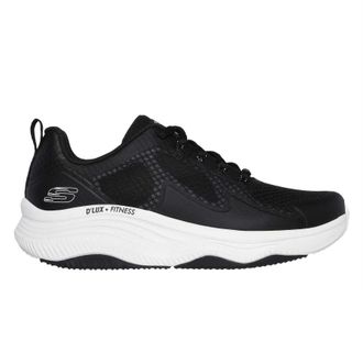 Skechers D&acute;Lux fitness- en hardloopschoenen voor dames (Zwart, Wit)