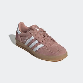 adidas Sneaker ADIDAS ORIGINALS GAZELLE INDOOR, Damen, Gr. 38,5, warm clay, ftwr wei&szlig;, gum 3, Leder, Schuhe Sneaker