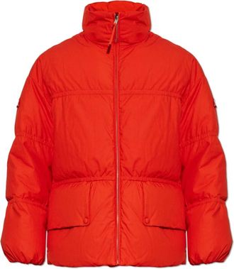 Moncler High-Neck Puffer Jacket - unisex - Gewatteerde jassen - Rood - M - Katoen - Jassen