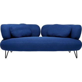 Kare Design Sofa de dos plazas Azul 182cm