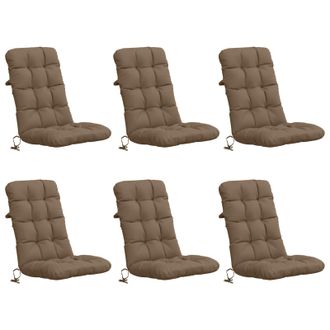 vidaXL Cojines Para Sillas De Respaldo Alto En 6 Piezas Vianen 6 Pcs Vidaxl