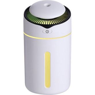 OEM Humidificador Ultras&oacute;nico, 300 Ml, Led, 2 Modos, 7 Colores, Apagado Autom&aacute;tico, Para El Hogar, La Oficina Y El Coche, Blanco