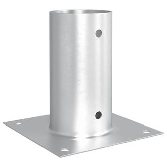 vidaXL Ancla De Tierra Redonda 12 Pcs Plateado 15 X 15 X 15 Cm Metal Vidaxl