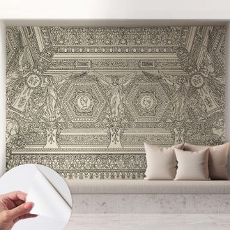 Tulup Carta Da Parati Autoadesiva - Fotomurale - Decorazione Parete - Murale - Adesivo Da Muro - Ornamento Classico 208x146 Cm