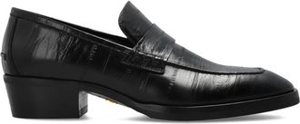 Jimmy Choo London Schoenen, Heren, Zwart, 42 1/2 EU, Leer, Wilder Loafer