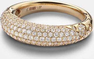 Engelbert Anello New York 66 Medium in oro 18kt con diamanti