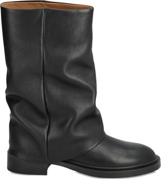 Copenhagen Stivali con arricciatura - Nero