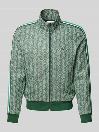 Lacoste Sweatjacke mit Logo-Badge in Gruen, Gr&ouml;&szlig;e XL