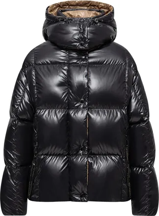 Moncler Moncler Parana Hooded Short Down Jacket, Women, Black, Size: 00
