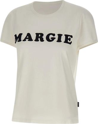 Maison Margiela Vintage Jersey T-Shirt - Dames - T-shirts - Wit - M - Katoen - Tops