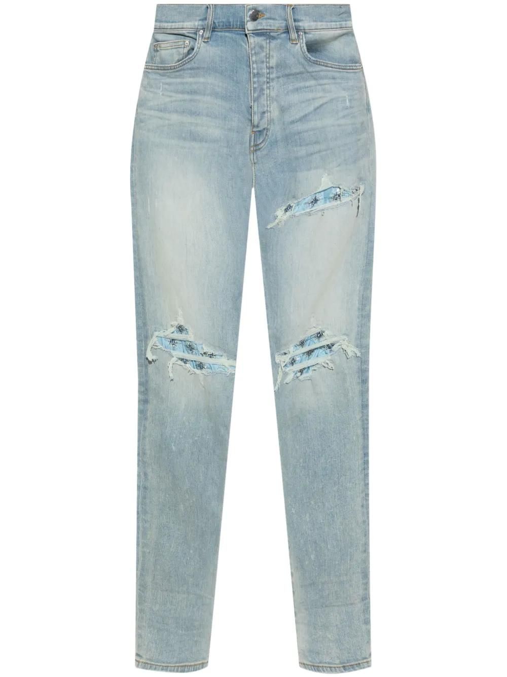 Amiri embroidered skinny jeans - men - Spandex/Elastane/Cotton