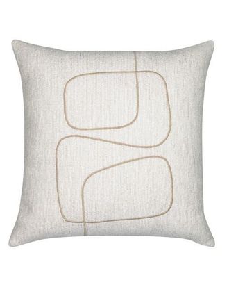 Elaine Smith Linear Luxe Indoor & Outdoor Woven Accent Pillow in Oyster at Nordstrom, Size 20X20