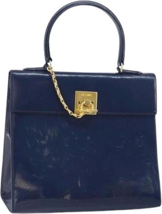 Celine Pre-owned Handbags, female, Blue, Size: ONE SIZE Pre-owned Leather Handbag