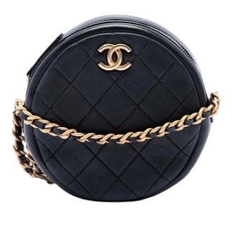 Chanel Pre-owned Quilted Crossbody Bag - Dames - Pre-owned - Zwart - Maat: ONE Size Leer