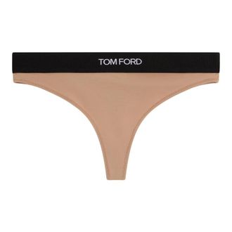 Tom Ford Bottoms, female, Beige, Size: XS Modal Signature Thong
