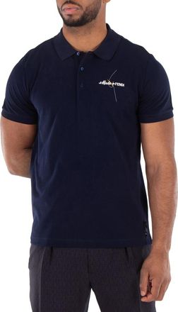 Fendi Logo Embroidered Regular-Fit Polo Shirt, Size Medium