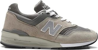 New Balance Sneakers Made in USA 997 in pelle scamosciata con inserti in rete - Grigio