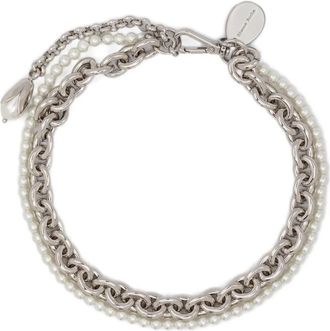 Simone Rocha Collana con perle sintetiche - Argento