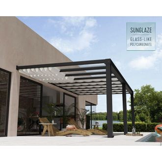 Palram Canopia Cortina Para P&eacute;rgola Stocholm 3.4x6 Blanco