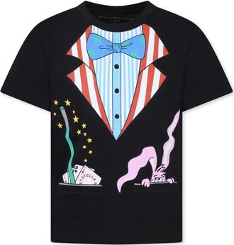 Stella McCartney printed T-shirt - kids - Organic Cotton - 3 - Black