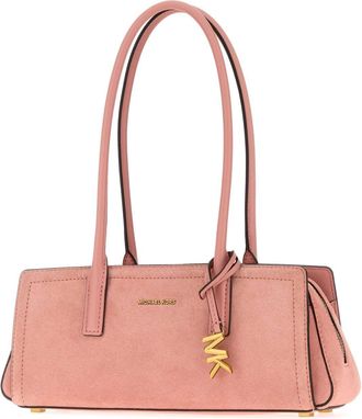 Michael Kors Womens Shoulder Bag Pink Suede