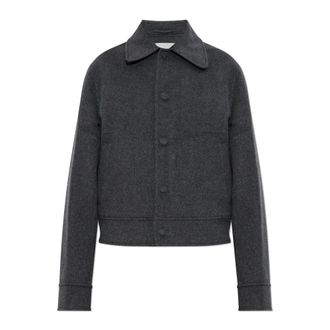 Ami Light Jackets, female, Gray, Size: 2XS Wool jacket