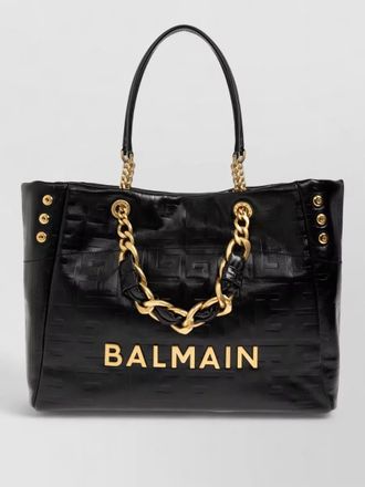 Balmain large shoulder tote bag chain handles