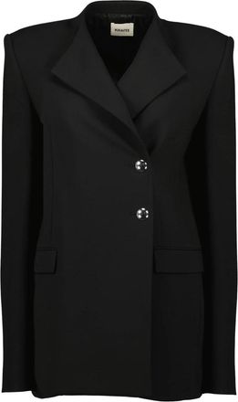 Khaite Elona Blazer - Dames - Blazers - Zwart - 3XS - Jassen