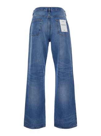 Frame Denim High-Waist Relaxed Jeans - Blue