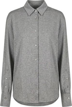 Moorer Long-sleeved Shirt - female - Moorer - Shirts - Gray - XS - Blouses & Shirts