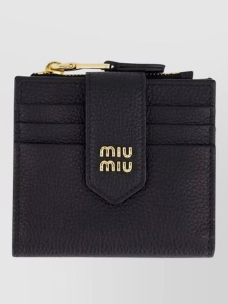 Miu Miu small leather wallet coin compartment