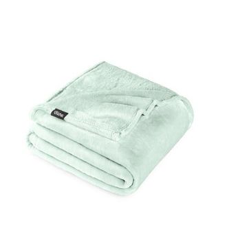 Bare Home Microplush Fleece Throw Blanket in Spring Mint at Nordstrom, Size Standard