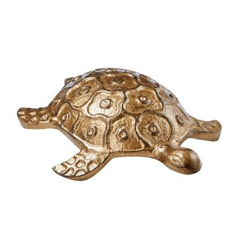 Tag Turtle Garden Decor Antique Brass Aluminum Spring in Gold at Nordstrom
