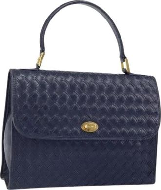 Bally Pre-owned Handbag - Dames - Vintage Handtas - Blauw - ONE Size - Leer - Vintage