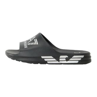 Emporio Armani Sliders, male, Black, Size: 13 US Flip Flops & Sliders