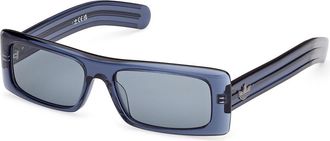 adidas OR0124 92V Mens Sunglasses Blue Size 55